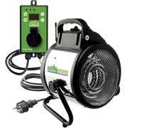 Riscaldatore Elettrico a Ventola Bio Green Palma, Argento/Nero, 2000W