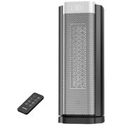 Riscaldatore elettrico AEOCKY di terza generazione con termostato AI, riscaldatore elettrico PTC da 1800 W per uso interno con telecomando, oscillazione a 70°, camera da letto, soggiorno, casa