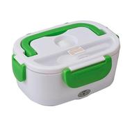 Riscaldatore elettrico for contenitori termici, contenitore termico for adulti da utilizzare in auto o a casa con contenitore rimovibile in acciaio inossidabile da 1,5 litri(Dark green,110V/12V/24V)