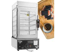 Riscaldatore elettrico per armadietto, 1200 W in acciaio inox commerciale con controllo della temperatura 30-110 ℃, design a cinque strati per la conservazione del calore