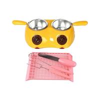 Riscaldatore elettrico per cioccolato, macchina per temperare il cioccolato, pentola di fusione, regolazione della temperatura a due livelli: 40-70°C,Yellow