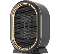 Riscaldatore Elettrico Portatile Warmool con 2 modalità di Calore Protezione da Surriscaldamento Piccoli Riscaldatori Silenziosi A Bassa Energia per Camera, Black
