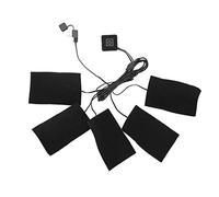 Riscaldatore Elettrico USB, 5 Cuscinetti Riscaldanti USB per Vestiti, Elemento Riscaldante Riscaldatore Elettrico a Temperatura Regolabile Riscaldato USB di Piccole Dimensioni