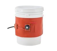 Riscaldatore for fusti in metallo da 800 Watt, secchio da 7,75 pollici for barili da 5 galloni, termostato regolabile da 86 a 302 ℉, grasso siliconico ad alta efficienza(1200W 10in 55gal)