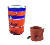 Riscaldatore For Fusti In Metallo Siliconico, Fascia Riscaldante For Fusti Ad Alta Resistenza Con Termostato Regolabile Da 30 A 150 °C, For Riscaldamento Industriale(Knob,120L 250 * 1360MM 1700W)