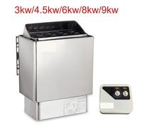 Riscaldatore for sauna da 9 kW, generatore di e for sauna da 220 a 380 °C, attrezzatura for riscaldamento domestico, stanza asciutta con controller Strumento di misura(4.5kw)