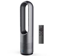Riscaldatore in ceramica PTC da 1400 W, ventilatore senza pale con timer da 8 ore, ventilatore a torre a 8 velocità, ventilatore da pavimento a risparmio energetico, ventola con rotazione a 80°