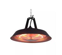 TECNO AIR SYSTEM Riscaldatore Infrarossi a Sospensione Modello Ruby Patio RG1500-AP - Colore Nero