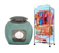 Riscaldatore muto combinato per uso domestico Asciugatura rapida e basso rumore Nuovo tubo di blocco Asciugatrice Scaldabiancheria super silenzioso per vestiti Scarpe, temporizzazione 180 mi