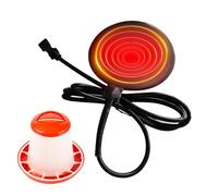 Riscaldatore Per Abbeveratoio Polli | Piastra Riscaldante In Silicone Antigelo Da 15 Cm | Riscaldatore per Abbeveratoi da Pollame da 20W con Cavo da 180 cm - In Inverno Allevamento All'aperto E Cortil