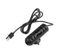 Riscaldatore per acquario alimentato tramite USB con termostato automatico per piccoli acquari e ciotole per tartarughe fino a 2,5 litri, calore costante 26 C, unità nera da 10 W (USB con guaina)