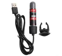 Riscaldatore per acquario, USB, sommergibile, in vetro, con termostato automatico, per piccoli acquari tropicali fino a 20 litri, ciotola Betta, scaldino compatto nero (5 W)