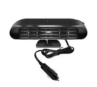 Riscaldatore per auto, 12 V, 120 W, anti-appannamento, sbrinamento per parabrezza per auto e fuoristrada, riscaldatore portatile da 12 Volt con materiale ABS e protezione fusibile integrato (nero