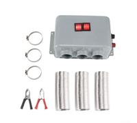 Riscaldatore per auto 12 V 800 W, 3 fori, riscaldamento rapido, sbrinamento, ventola a basso rumore per parabrezza del veicolo per rimuovere la neve