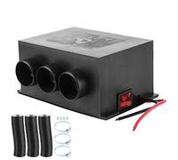 Riscaldatore per Auto, 12V Riscaldatore per Auto 3 Fori Scaldino per Riscaldamento Invernale Portatile Sbrinatore per Parabrezza Rimozione della Nebbia per Ventola per Riscaldamento Auto Sbrinato