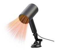 Riscaldatore per auto - ABS + metallo 12 V compatto portatile Heatèr | Ventilatore a riscaldamento rapido con manico regolabile, Cař Degnolatore, Warmer da ufficio | Campeggio, camion, uso