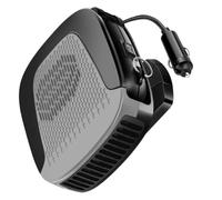 Riscaldatore per auto Riloer per camper, 12 V, 150 W, sbrinatore per parabrezza portatile con base a 360 gradi, riscaldamento e raffreddamento rapidi, accendisigari a spina