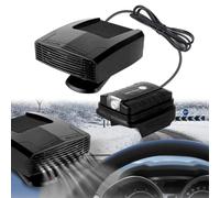 Riscaldatore per auto, sbrinamento, rotazione a 360°, doppia porta USB, adattatore con staffa rotante per auto, casa, campeggio