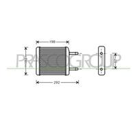 Scambiatore Calore Riscaldamento Abitacolo Prasco DW320H001 Prascoselection per