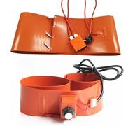 Riscaldatore per fusti con fascia per fusti, Nastro riscaldante for fusti di petrolio e serbatoi GPL(Digital Display,20L 860 * 200mm 800W)