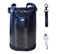 Riscaldatore per latte per bambini, 8,9 x 13,5 cm, custodia in pelle | modalità di riscaldamento uniche | Quick Power Bank compatibile con attrezzature leggere per l'alimentazione dei bambini