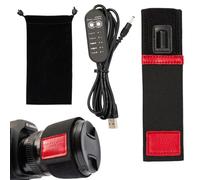 Riscaldatore per lenti USB, riscaldamento per obiettivo USB, riscaldamento USB, riscaldamento per obiettivo USB, riscaldamento obiettivo da 450 mm, per fotocamera DSLR e telescopio, striscia