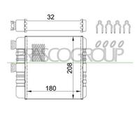 Riscaldatore Per OPEL/VAUXHALL ASTRA G (T98) Dal 1998 Al 2003 OP017H005 09117283