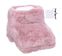 Riscaldatore per piedi - 3 impostazioni regolabili Scaldapiedi in peluche ricaricabile tramite USB, termico elettrico Scarpe da riscaldamento per ufficio inverno sonno