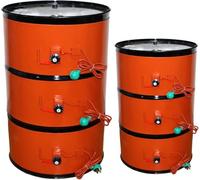Riscaldatore per secchio in metallo silicone per 53/55 galloni - barile di olio di miele,cuscinetto riscaldante elettrico per fusti,riscaldatore per barili con termostato regola(Size:20L 860x200 800W)