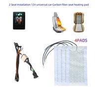 Riscaldatore per sedile riscaldato in fibra di carbonio con interruttore a 5 livelli a 2 posti per auto Toyota Prado,Corolla,RAV4,Reiz,Yaris,Camry,Crown EZ,Vios,Venza