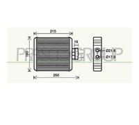 Scambiatore Calore Riscaldamento Abitacolo Prasco SK320H001 Prascoselection per