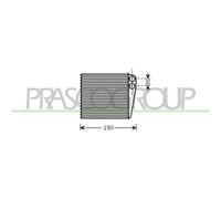Scambiatore Calore Riscaldamento Abitacolo Prasco VG055H001 Prascoselection per