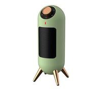 Riscaldatore portatile, 1200 W Desktop Heater, Piccola Famiglia, High-Power, European E, Intelligent Electric,Riscaldatore per interni(Green)