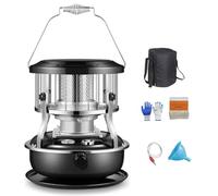 Riscaldatore portatile 2 in 1 a cherosene e paraffina con stoppino regolabile per un calore di lunga durata, ideale per campeggio, cucina e acqua bollente