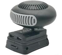 Riscaldatore portatile a batteria per utensili elettrici da 18 V 20 V Doppia modalità Soffiatore ad aria calda e fredda con rotazione a 360 ° in lega filo riscaldante senza fili per officina