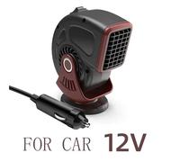 Riscaldatore portatile, Eary Portable 12V/24V Car Heater Air Heater Fan Winter Windshield Defogger Defroster Hand Warmer 360°Rotation for SUV Trucks RV,Riscaldatore per piccoli ambienti(Red,12V)