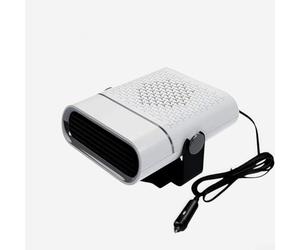 Riscaldatore portatile per auto, 12 V-24 V, con doppia modalità di riscaldamento e raffreddamento, per tutte le stagioni, manutenzione del parabrezza e flusso d'aria dell'abitacolo (bianco 24 V)