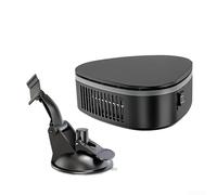 Riscaldatore sbrinatore per parabrezza, 12 V, con angolo regolabile e doppia modalità di riscaldamento, per interni dell'auto, gestione del clima, design compatto (versione a ventosa)