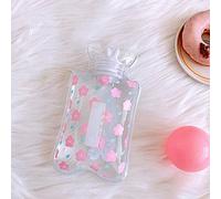 Riscaldatore trasparente a prova di esplosione della borsa dell'acqua calda 哄 borsa a mano che scorre veloce Scaldamani caldo palazzo caldo-sezione rettangolare - piccolo fiore di ciliegio