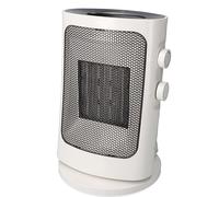 Riscaldatore verticale oscillante 1000-1500W grigio, ideale per riscaldare piccoli spazi e migliorare il comfort in inverno.