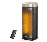 Riscaldatori Dreo 40 cm per uso interno, portatili e a riscaldamento rapido. Con telecomando, timer 12h, oscillazione 70° e protezione surriscaldamento. Sicuri e ideali per camera da letto e ufficio.