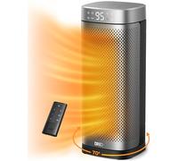 Riscaldatori Dreo 40 cm per uso interno, portatili e a riscaldamento rapido. Con telecomando, timer 12h, oscillazione 70° e protezione surriscaldamento. Sicuri e ideali per camera da letto e ufficio.