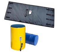 Riscaldatori per fusti Ton, riscaldatore per secchi con termostato regolabile, kit riscaldatore per fusti da 1200 W 220 V con cavo di alimentazione da 9,8 piedi, installazione senza attrezzi, giallo