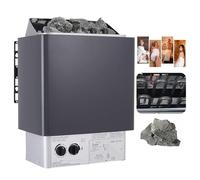 Riscaldatori Per Sauna Elettrici Da 3 KW-6 KW, Stufa Elettrica Per Sauna In Acciaio Inox, Stufa Per Sauna A Secco Con Controller Esterno Per Bagno Turco Spa Di Hotel Di Casa, Timer: 0-180 Min,3KW
