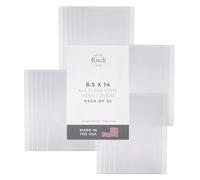 Risch Copertina per menù in vinile trasparente su entrambi i lati, 2 viste, porta menu in plastica, con apertura dall'alto, lavabile, riutilizzabile, 21,6 x 35,6 cm, calibro 12, confezione da 24