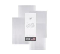 Risch Copertura per menu in vinile trasparente a doppio lato | Supporto per menu in plastica a due lati con 2 viste | Copertura di ricarica superiore scorrevole | Pulibile, riutilizzabile | 11,5 x 11