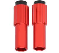 Rischio 2 pc viti per biciclette regolabili per bici anodizzati bici sfilata per cavo deragliatore viti del regolatore del regolatore per mountain bike in lega di alluminio in (Rosso)