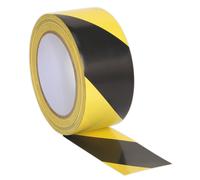 Rischio Avvertimento Nastro 50mm X 33m Nero/Giallo - Sealey HWTBY Nuovo
