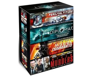 Rischio IN Altitudine+Il Diplomat+Missione Commando + River Murders DVD Nuova
