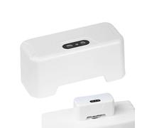 Risciacquo automatico del WC, kit di sciacquone WC senza contatto, lavabagno WC con sensore a infrarossi esterno a mani libere, ricarica USB ricaricabile con batteria da 1800 mAh